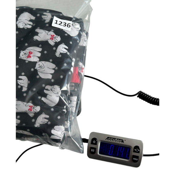 Victoria's Secret Sleepwear M Dreamer Dancing Polar Bears Flannel 2pc Pajama Set - Picture 16 of 16